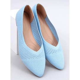 Ballerines ajourées amande Sotty Bleu 1