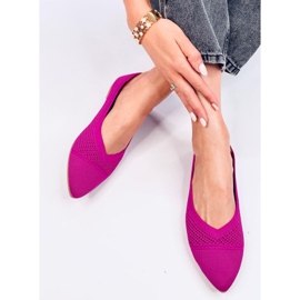 Ballerines ajourées amande Sotty Fuchsia rose 5