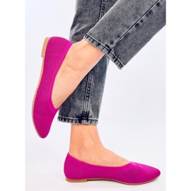 Ballerines ajourées amande Sotty Fuchsia rose 4