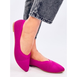 Ballerines ajourées amande Sotty Fuchsia rose 3