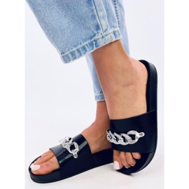 Chaussons Tilia Noir avec chaîne le noir 2