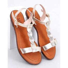 Sandales femme Pourta Or doré 1