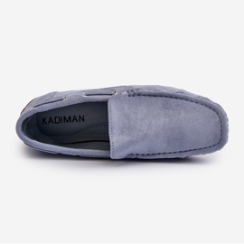Mocassins Slip-On En Daim Pour Homme Bleu Rayan 6