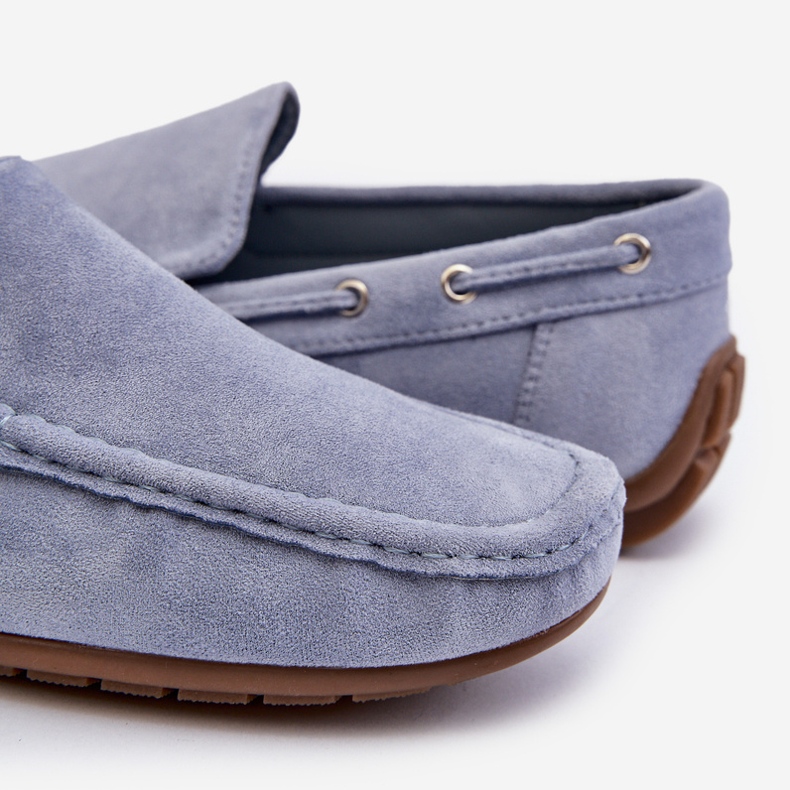 Mocassins Slip-On En Daim Pour Homme Bleu Rayan 2