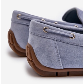 Mocassins Slip-On En Daim Pour Homme Bleu Rayan 3