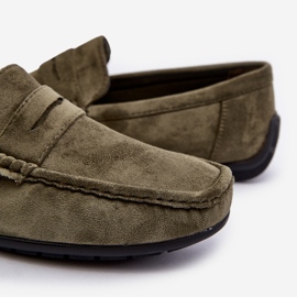 Mocassins Homme En Daim Vert Foncé Wesley 7