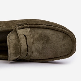 Mocassins Homme En Daim Vert Foncé Wesley 1