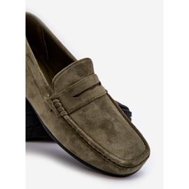 Mocassins Homme En Daim Vert Foncé Wesley 4