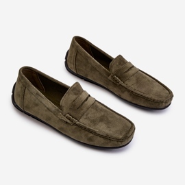 Mocassins Homme En Daim Vert Foncé Wesley 6