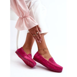 Mocassins Femme Daim Fuchsia S.Barski LR755 rose 8