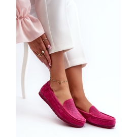 Mocassins Femme Daim Fuchsia S.Barski LR755 rose 7