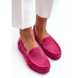 Mocassins Femme Daim Fuchsia S.Barski LR755 rose 5