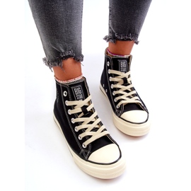 Baskets hautes pour femmes Big Star NN274283 noir le noir 3 Baskets hautes pour femmes Big Star NN274283 noir le noir 3