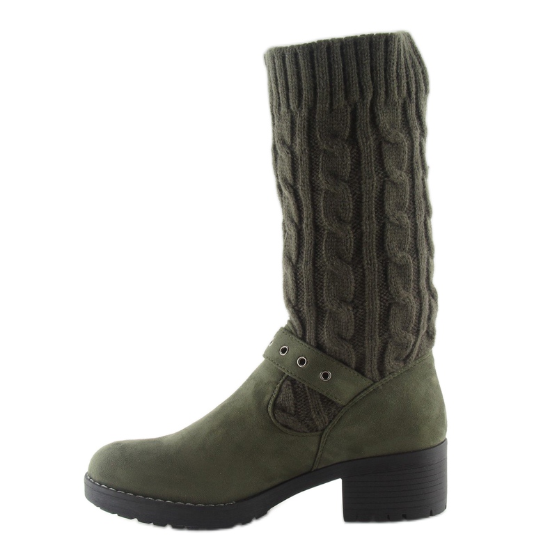 Bottes en laine NC109 vert 1