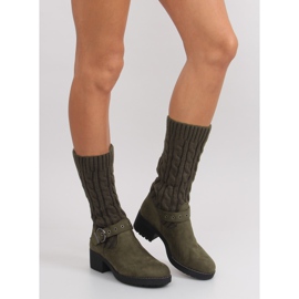 Bottes en laine NC109 vert 3