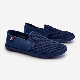 Baskets Ajourées Homme Bleu Marine Koboru 1
