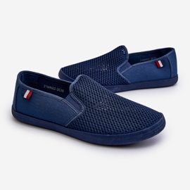 Baskets Ajourées Homme Bleu Marine Koboru 2