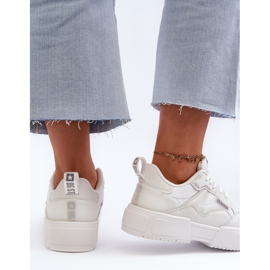 Baskets Big Star pour femmes NN274357 Système de mousse à mémoire de forme Blanc blanche 4