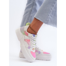 Baskets Big Star pour femmes NN274359 système de mousse à mémoire de forme multicolore blanche 8