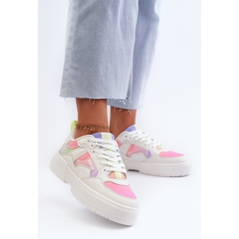 Baskets Big Star pour femmes NN274359 système de mousse à mémoire de forme multicolore blanche 4