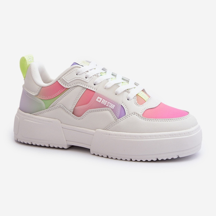 Baskets Big Star pour femmes NN274359 système de mousse à mémoire de forme multicolore blanc 2