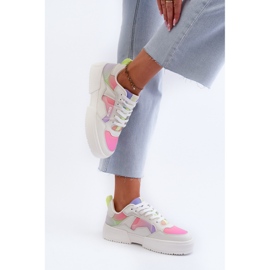Baskets Big Star pour femmes NN274359 système de mousse à mémoire de forme multicolore blanche 7