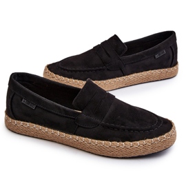 Espadrilles en daim écologique pour hommes Big Star NN174046 Noir le noir 7
