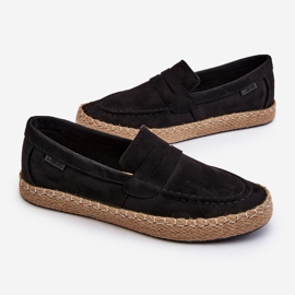 Espadrilles en daim écologique pour hommes Big Star NN174046 Noir le noir 6