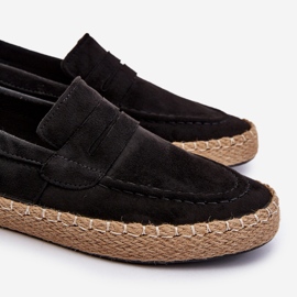 Espadrilles en daim écologique pour hommes Big Star NN174046 Noir le noir 2