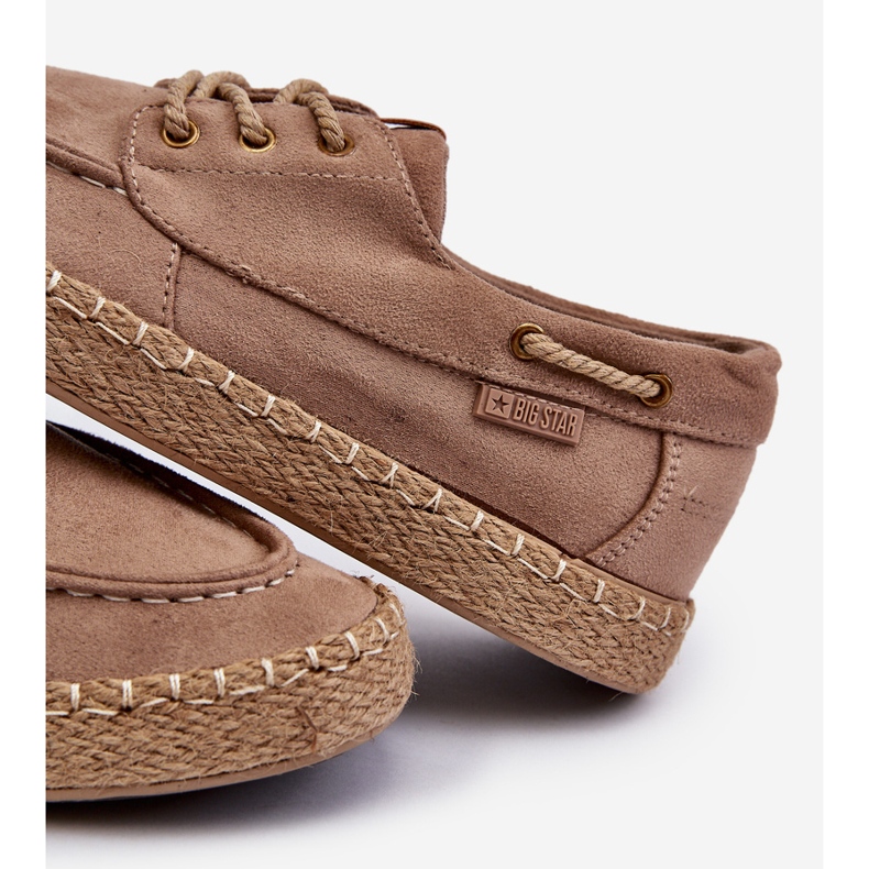 Espadrilles à lacets pour hommes Big Star NN174054 Beige 1
