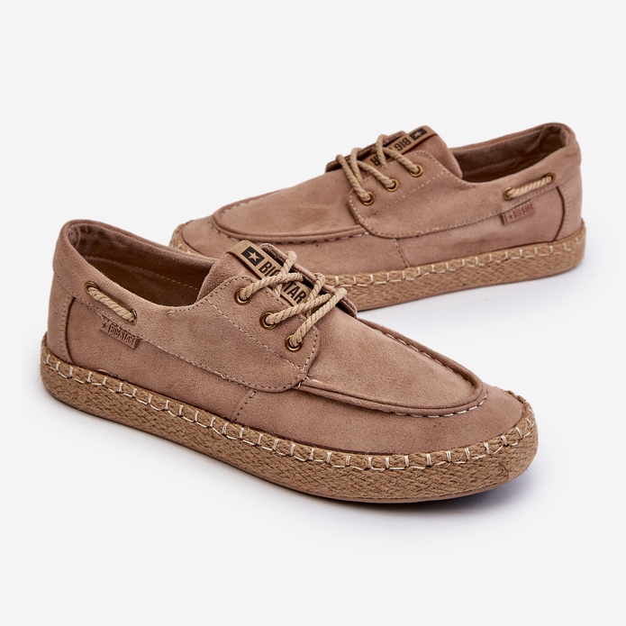 Espadrilles à lacets pour hommes Big Star NN174054 Beige 2