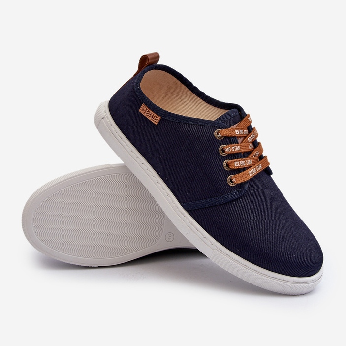 Baskets Big Star pour hommes NN176002 Système de mousse à mémoire de forme Bleu marine 1