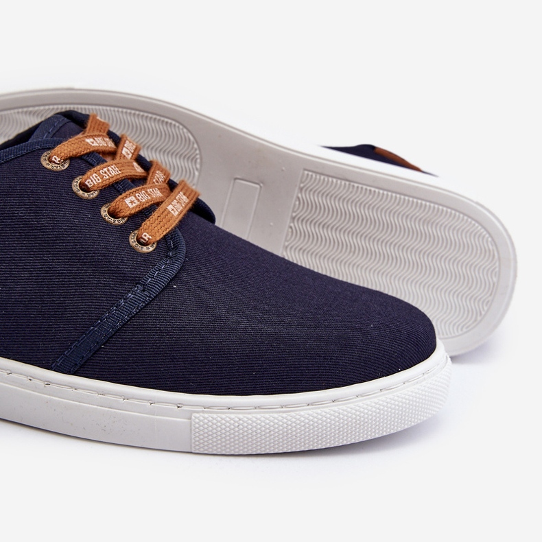 Baskets Big Star pour hommes NN176002 Système de mousse à mémoire de forme Bleu marine 2