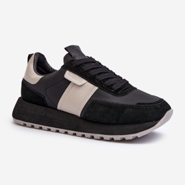 Baskets pour femmes sur la plateforme Big Star NN274502 système de mousse à mémoire de forme noir 1