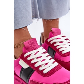 Baskets pour femmes sur la plateforme Big Star NN274500, système de mousse à mémoire de forme Fuchsia rose 11