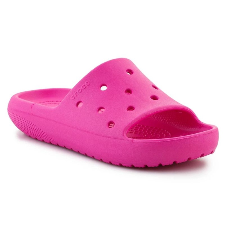 Tongs Crocs Classic Slide V2 Kids 209422-6UB rose 1 Tongs Crocs Classic Slide V2 Kids 209422-6UB rose 1