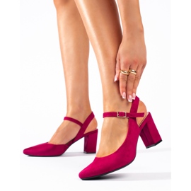 Escarpins femme en daim rose de Sergio Leone 1