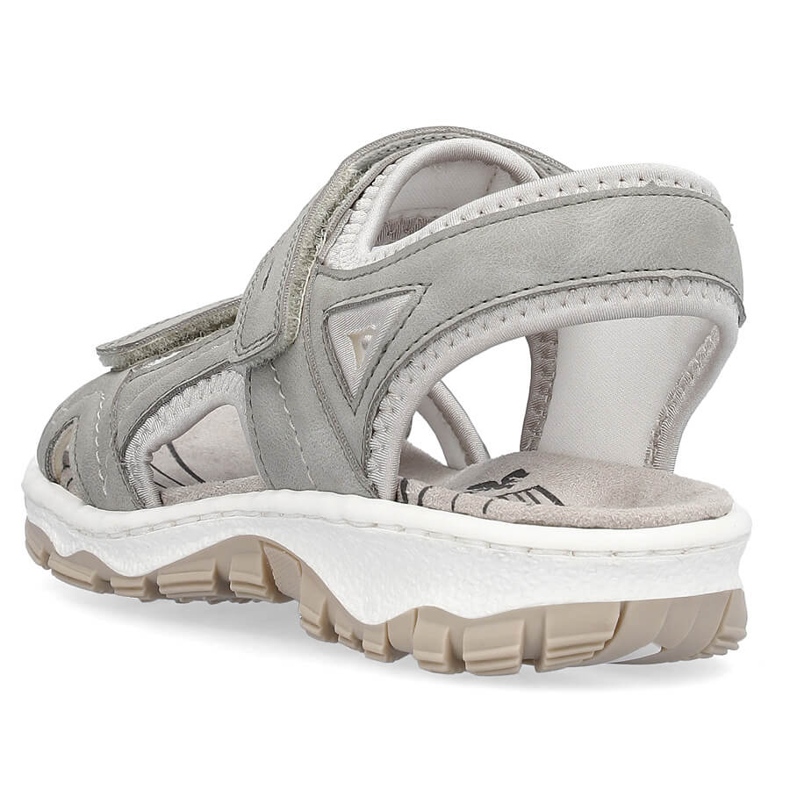 Sandales de sport confortables pour femmes avec velcro, gris Rieker 68866-40 1 Sandales de sport confortables pour femmes avec velcro, gris Rieker 68866-40 1