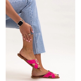 Capuchons ornés d'un fermoir en zircon Salimba rose 1