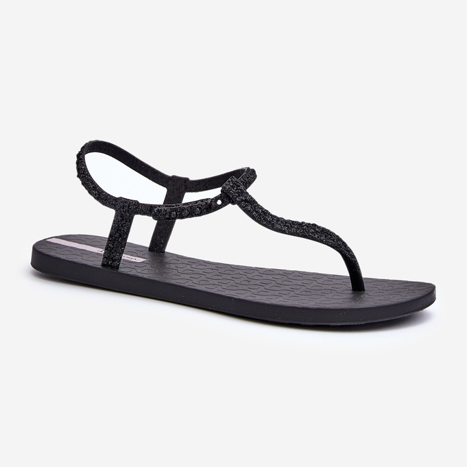 Tongs pour femmes avec paillettes 26914 Ipanema Class Brilha Fem Noir 1