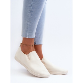 Baskets à enfiler pour femme Beige Lovinia 2