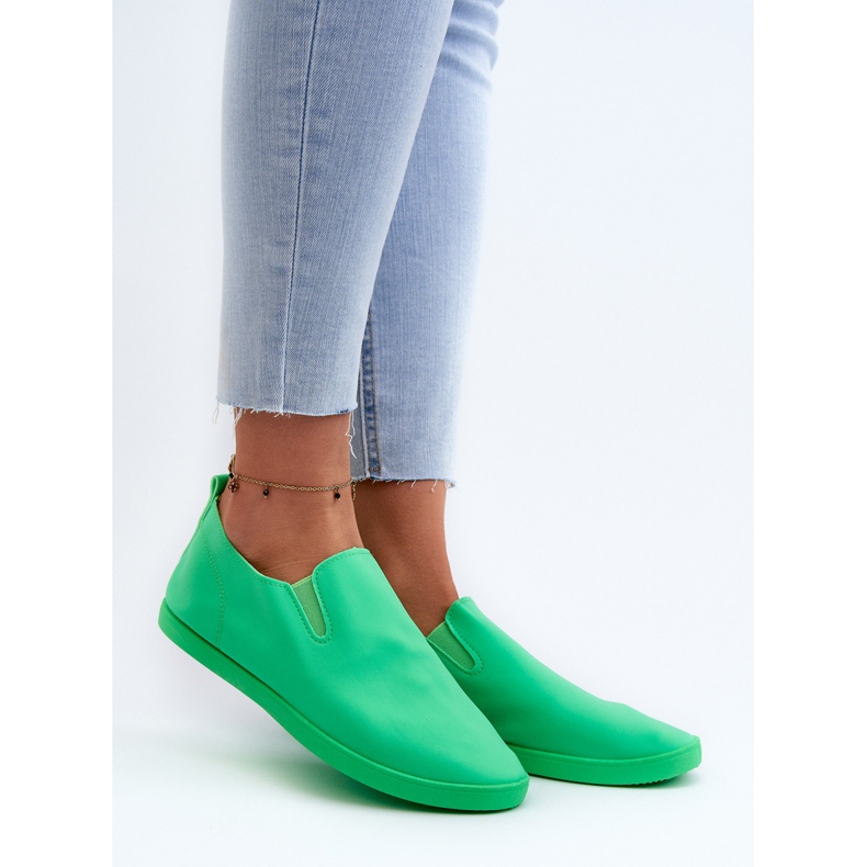 Baskets Slip-On Femme Vert Lovinia 2