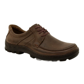 KOMODO Chaussures homme en cuir 853 marron brun 1