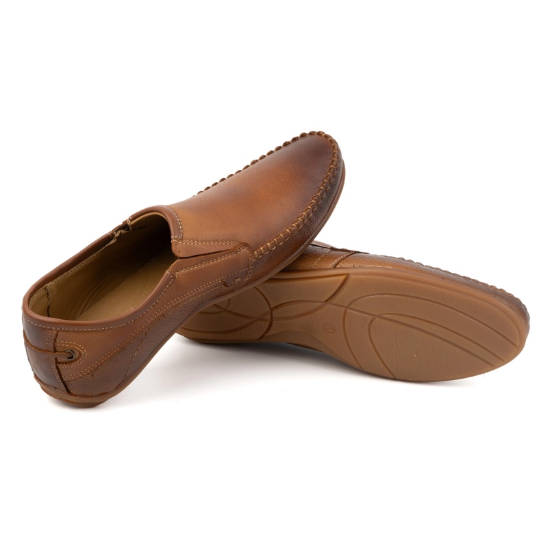 Olivier Mocassins cuir homme 4206 marron brun 4