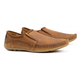Olivier Mocassins cuir homme 4206 marron brun 1
