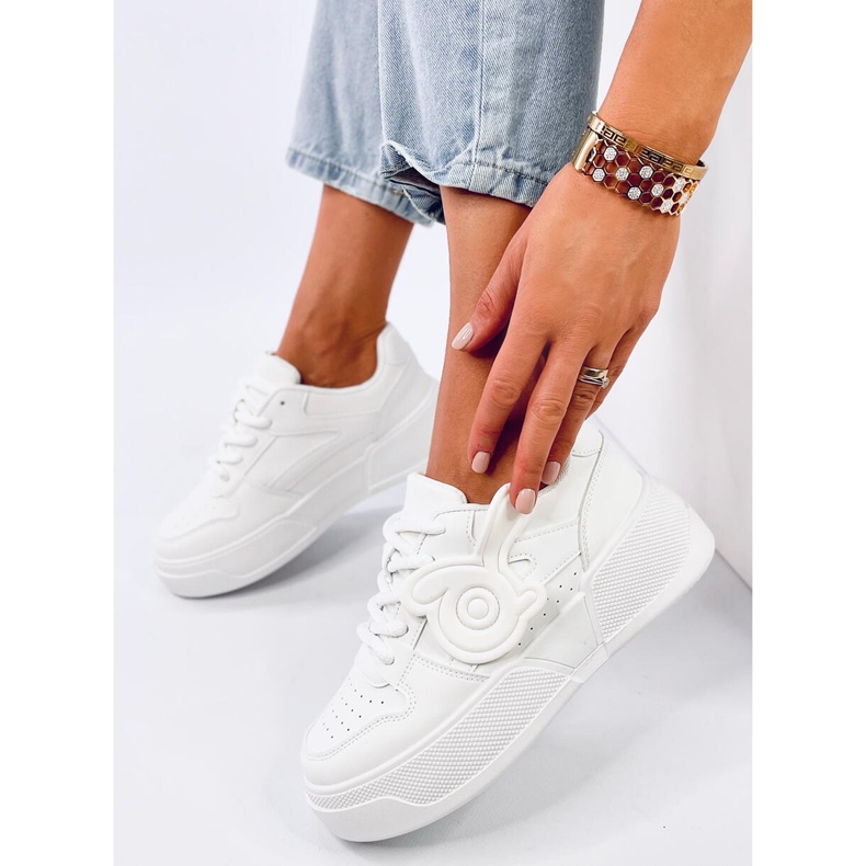 Baskets à plateforme Broady Allwhite blanche 1