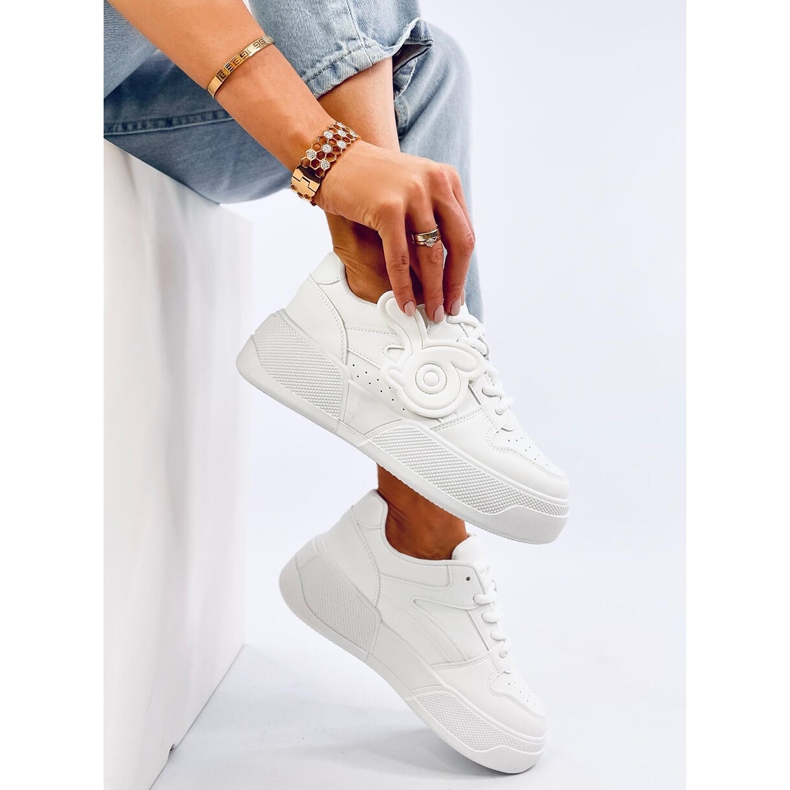 Baskets à plateforme Broady Allwhite blanche 2