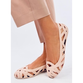 Meliski Chassa Ballerines ajourées Nude beige 2