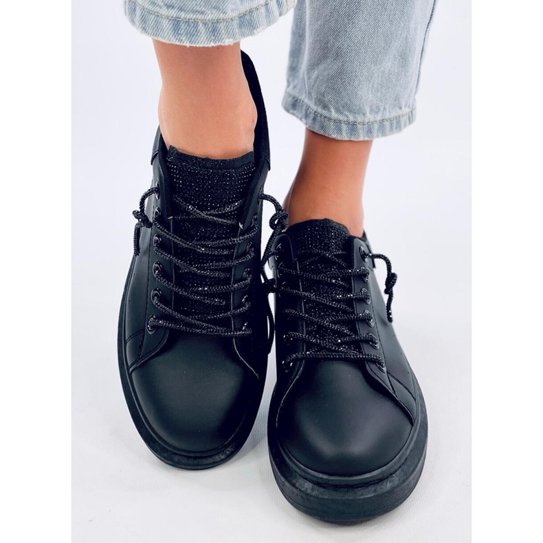 Baskets compensées Brans All Black le noir 1