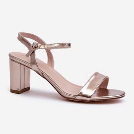 Sandales à talons hauts Glindra champagne doré 1